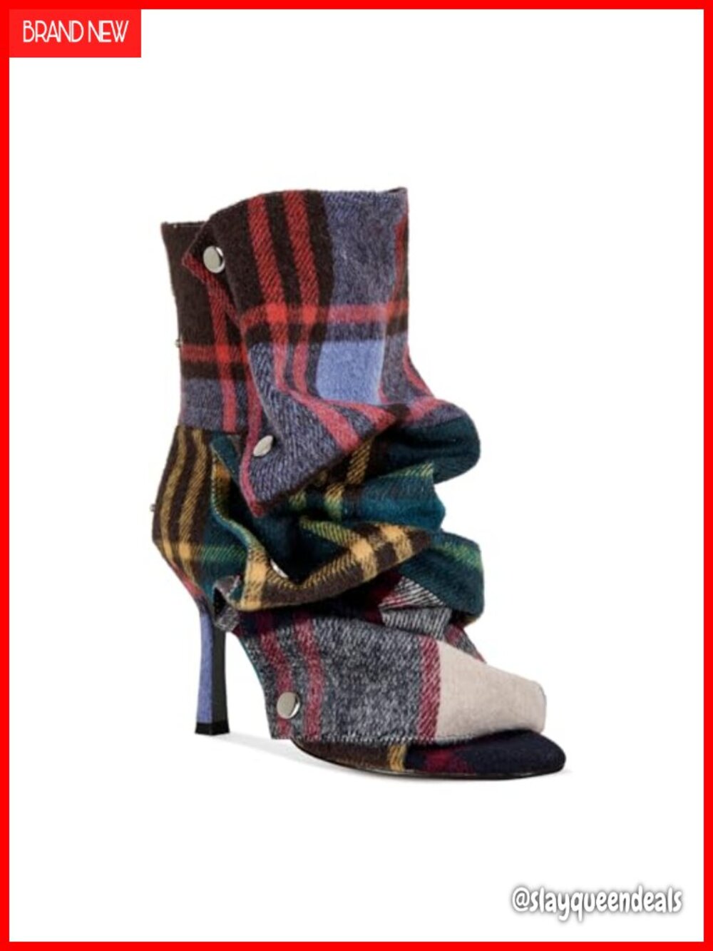 Women's Open Toe Slouchy Stiletto Heel Ankle Boots